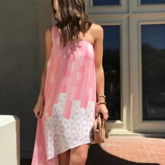 NWT Anthropologie Maeve Avalonne Dress One Shoulder - Picture 9 of 9